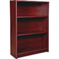 Lorell® Prominence 79000 Series Bookcase, 3-Shelf, Mahogany
