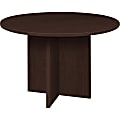 Lorell Prominence 79000 Series Espresso Round Conference Table - Round Top - 1" Table Top Thickness x 42" Table Top Diameter - 29" Height - Espresso, Melamine - Particleboard
