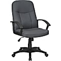 Lorell® Executive Fabric Mid-Back Task Chair, Gray