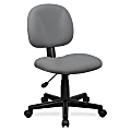 Lorell Fabric Back Multi-task Chair - Fabric Gray Seat - Fabric Gray Back - 5-star Base - Gray - 24" Width x 24" Depth x 33" Height