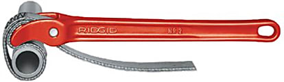 Strap Pipe Wrench, 5 1/2 in OD, 24 in Strap