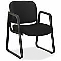 Lorell® Fabric-Upholstered Guest Chair, Black 1 thumbnail image