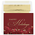 Custom Embellished Holiday Cards And Foil Envelopes, 7-7/8" x 5-5/8", Exquisite Holiday, Box Of 25 Cards 1 thumbnail image