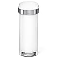 simplehuman Slim Liner Rim Step Trash Can, 12 Gallons, White Steel 1 thumbnail image