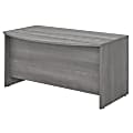 Bush Business Furniture Studio C Bow Front Desk, 60"W x 36"D, Platinum Gray, Standard Delivery