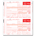 ComplyRight™ 1099-MISC Self-Mailer Tax Forms, Continuous, Outside Copies A, State And C, Inside Copy B, 4-Part, 9" x 11", Pack Of 100 Forms