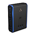 Austere V Series 5S-PS4-US1 Power 4-Outlet With Omniport USB & 20W USB-C PD Port, Black/Blue