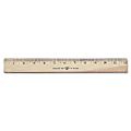 Westcott® Wood Ruler, Double Edge, 12"