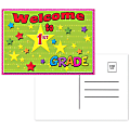 Top Notch Teacher Products Welcome To 1st Grade Postcards, 4 1/2" x 6", Multicolor, 30 Postcards Per Pack, Bundle Of 12 Packs