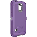 OtterBox Defender Holster Case For Samsung Galaxy S5, Gunmetal Gray/Opal Purple, VQ6974