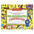 Hayes Pre-Kindergarten Certificates, 8 1/2" x 11", Multicolor, 30 Certificates Per Pack, Bundle Of 6 Packs