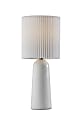 Adesso® Callie Table Lamp, 26"H, White Shade/White Base 1 thumbnail image