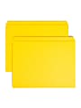 Smead® Color File Folders, With Reinforced Tabs, Letter Size, Straight Cut, Yellow, Box Of 100 1 thumbnail image