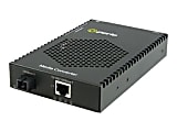 Perle S-1110PP-S1SC80U - Fiber media converter - GigE - 10Base-T, 100Base-TX, 1000Base-T, 1000Base-BX - SC single-mode / RJ-45 - up to 49.7 miles - 1510 (TX) / 1590 (RX) nm