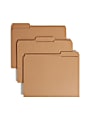 Smead® 2-Ply Folders, 1/3 Cut, Letter Size, Kraft, Pack Of 50