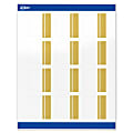 Avery® Print-To-The-Edge Labels & Sure Feed®, S00-DKC-PRWGP10, 2" x 2", Glossy White, Preprinted Double Dipped Gold Edge Design, Pack Of 120 1 thumbnail image