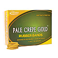Alliance Rubber Pale Crepe Gold® Rubber Bands In 1/4-Lb Box, #12, 1 3/4" x 1/16", Box Of 963
