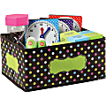 Teacher Created Resources Decorative Storage Bin, Small Size, 5" x 11" x 8", Chalkboard Brights 1 thumbnail image
