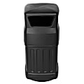 Alpine 16-Gallon Outdoor Commercial Trash Can, Dome Lid, Black 1 thumbnail image