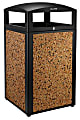 Alpine All-Weather 40-Gallon Outdoor Commercial Trash Can, With Lid, Stone 1 thumbnail image