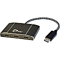 SIIG DisplayPort 1.2 to 3-Port DisplayPort MST Splitter - 3840 × 2160 - DisplayPort - Aluminum 1 thumbnail image