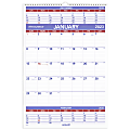 AT-A-GLANCE Three Month 2023 RY Wall Calendar, Large, 15 1/2" x 22 3/4"
