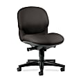 HON® Sensible Seating 6005 Mid-Back Managerial Chair, 36 1/2"H x 25 4/5"W x 27 1/2"D, Black Frame, Black