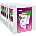 Avery® Durable View 3 Ring Binder, 4" EZD® Rings, White, 6 Binders 1 thumbnail image