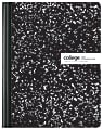 Office Depot® Brand Composition Book, 7-1/2" x 9-3/4", College Ruled, 100 Sheets, Black/White