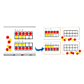 Dowling Magnets Ten Frames Magnet Math Set, 15" x 6 3/16", Assorted, Grade 2 - Grade 7