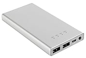 Ativa® Rechargeable Power Bank, 8000 mAh, Silver 1 thumbnail image