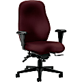 HON® 7800 Series High-Back Task Chair With Arms, Wine/Black