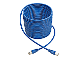 Tripp Lite Cat6a Snagless Shielded STP Patch Cable 10G, PoE Blue M/M 30ft - First End: 1 x RJ-45 Male Network - Second End: 1 x RJ-45 Male Network - 1.25 GB/s - Patch Cable - Shielding - Blue