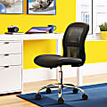 Serta® Essentials Mid-Back Computer Chair, Ingenuity Black/Chrome