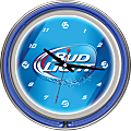 Bud Light® 14" Neon Wall Clock, Blue