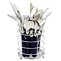 Gibson Sensations II Stainless-Steel 16-Piece Flatware Set With Caddy, Cobalt