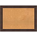 Amanti Art Non-Magnetic Cork Bulletin Board, 41" x 29", Natural, Wildwood Brown Narrow Wood Frame 1 thumbnail image