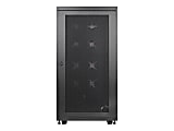 Tripp Lite 24U Industrial Rack Floor Enclosure Server Cabinet Doors & Sides - Rack cabinet - black - 24U - 19"