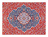 Anji Mountain Meknes Rug’d Chair Mat, 1/2"H x 36”W x 48”D,Multicolor 1 thumbnail image