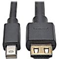 Tripp Lite by Eaton Mini DisplayPort 1.2a to HDMI Active Adapter Cable (M/M), 4K 60 Hz, HDCP 2.2, 12 ft. (3.7 m) - HDMI/Mini DisplayPort for Audio/Video Device, Monitor, Projector, HDTV, Graphics Card, Tablet - 12 ft