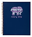 Cambridge® Ivory Ella Hamsa Notebook, 8-1/2" x 11", Faint Ruled, 80 Sheets, Navy  1 thumbnail image