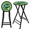 Bud Light Lime 24" Cushioned Folding Stool, Black