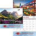 American Splendor 13-Month Wall Calendar, 9 1/2" x 11", Spiral Binding, American Imagery