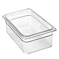 Cambro 1/2 Size Camwear Food Pan, 8" x 10" x 13", Clear