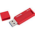 Toshiba 16GB TransMemory ID USB 3.0 Flash Drive (RED) - 16 GB - USB 3.0 - Red - 2 Year Warranty