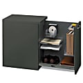 HON® Flagship® Pedestal File Cabinet (S28822), Right Side Access, 28"H x 15"W x 23"D, Charcoal 1 thumbnail image