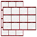2026-2027 SwiftGlimpse Academic Monthly Wall Calendar, 36” x 24", Maroon/White, July To June, Total Qty 1 1 thumbnail image