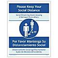 ComplyRight™ Coronavirus And Health Safety Posting Notices, Keep Your Social Distance, English, 8-1/2" x 11", Set Of 3 Notices 1 thumbnail image
