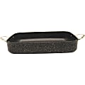 THE ROCK™ by Starfrit® Aluminum Nonstick Oven Dish With Stainless Steel Handles, 13” x 10”, Black 1 thumbnail image