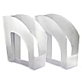Office Depot® Brand Arched Plastic Magazine Files, Pack Of 4, Clear